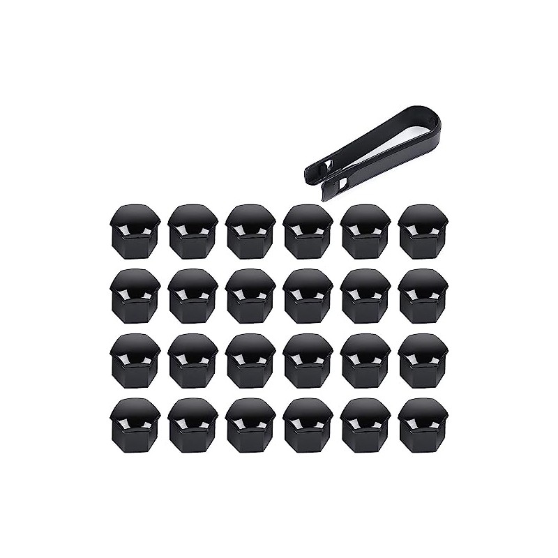 OTUAYAUTO Pack of 24 Wheel Bolt Caps, 17 mm Universal