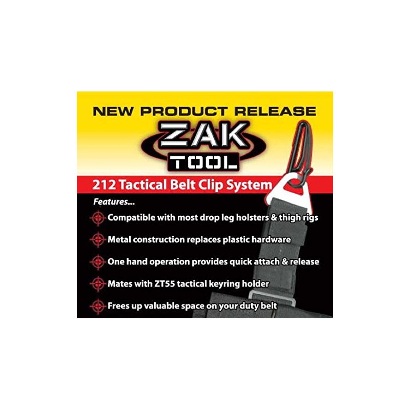 ZAK Tool ZT212-55 Tactical Belt Clip (Combo Set)