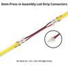 Clearhill 8mm 2Pin 10Pcs Press-in Assembly COB led Strip connectors,Ultra