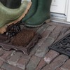 Fallen Fruits LH219 Boot Brush & Scraper, Brown