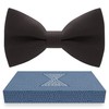 Babies Classic Pre-Tied Truffle Bow Tie Formal Solid Tuxedo, by