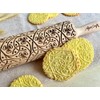 IRISH CLOVER KNOT Embossing Rolling Pin. Dough Roller with Shamrock
