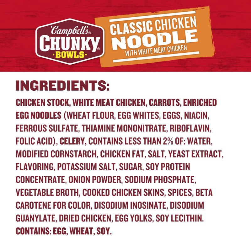 Campbell's Chunky Soup, Classic Chicken Noodle Soup, 15.25 oz Microwavable