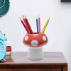 Mushroom Pencil Holder for Desk Cute Pen Holder Decoration 3.5"D