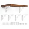 sourcing map 6 Pcs Decorative Shelf Brackets, 5" x 3"