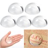Briwooody 6 Pcs Crystal Dome Magnifier Paperweights Glass Paperweight Reading