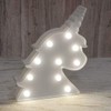 Fizz Creations Unicorn Marquee Light, White, 25cm Height, 22cm Width