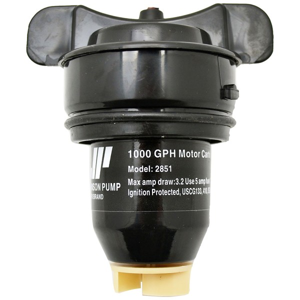 Johnson Pump of America 28512 Marine Pump Cartridge for 1000 GPH Motor, Black