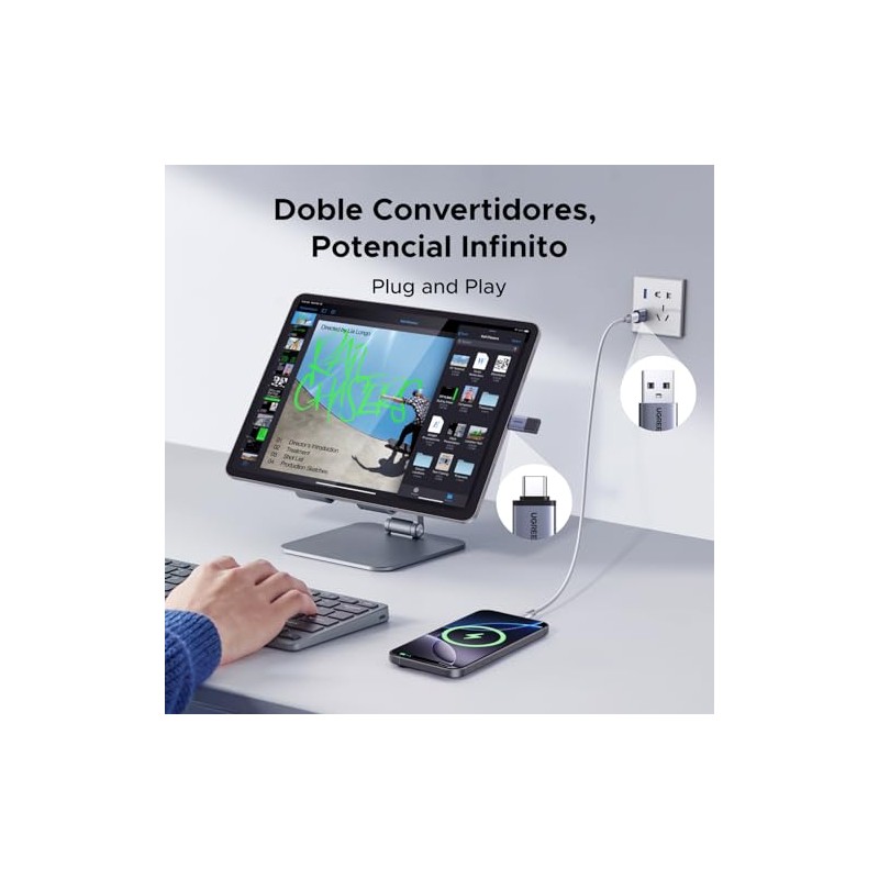 UGREEN Adaptador USB C a USB A OTG 10Gbps 4