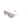 Moncler Sunglasses ML 0239 Vitesse 21C Solid White/Smoke Flash Silver