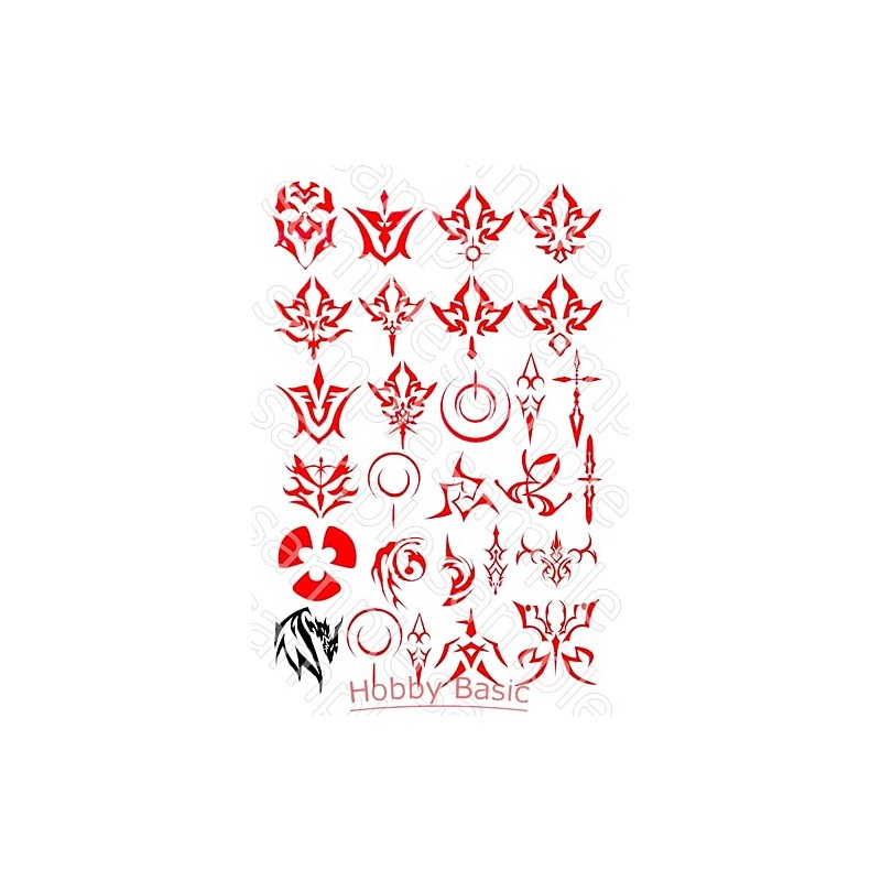 Ryoshu Tattoo Sticker Cosplay Body Paint Fate Grand Order Zero