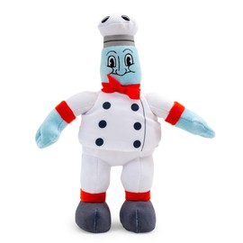 Cuphead Chef Saltbaker - Peluche de coleccionista de 8 pulgadas | Animal de peluche suave para abrazar | Coleccionable con licencia oficial