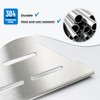 FerdY 2-Pack 10" Brushed Nickel Recessed Corner Shower Shelf, for