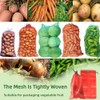 FUNNTY 10pcs Mesh Onion Bags, Large Produce Bags Reusable Hanging