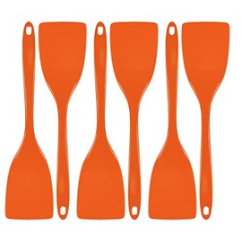 Spatula, Turner for Non-stick pans, Heat Resistant, BPA Free Melamine Utensil with Ergonomic Handle, 11 inch, Set of 6 by Reston Lloyd, Orange