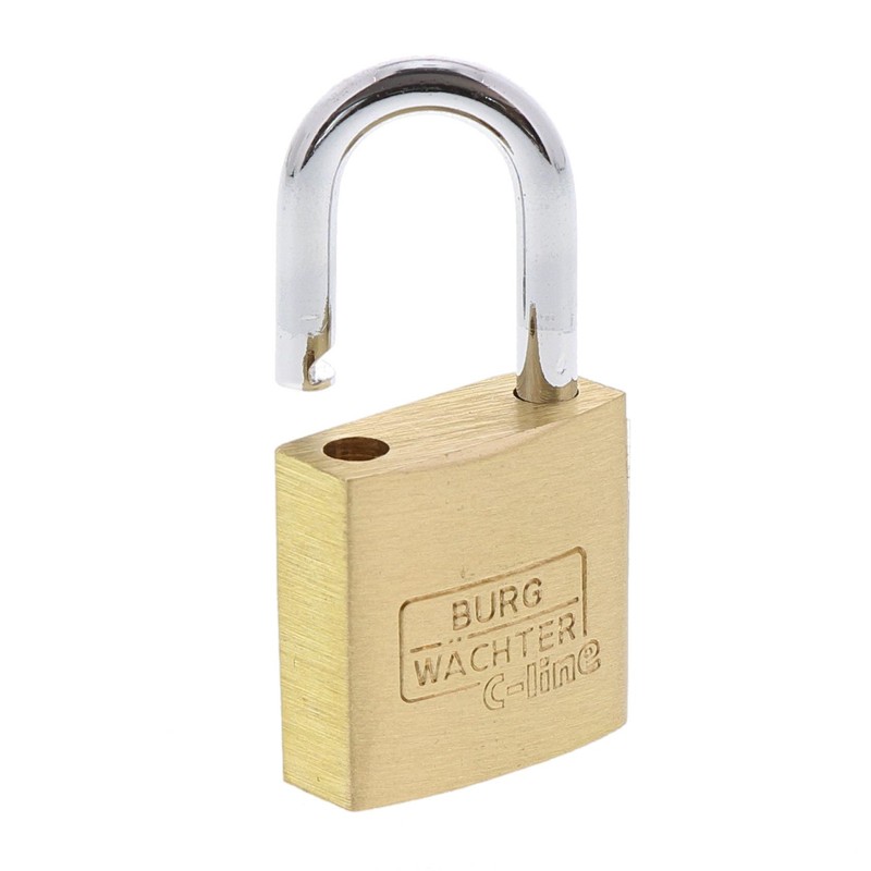 Burg-Wächter Duo 222 20 SB Padlock Set, Brass, Bügelstärke: 3,5