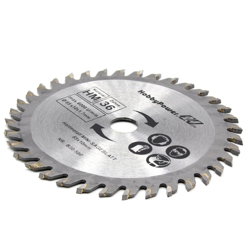 Mini Circular Saw Set of 3 HM Saw Blades Wood