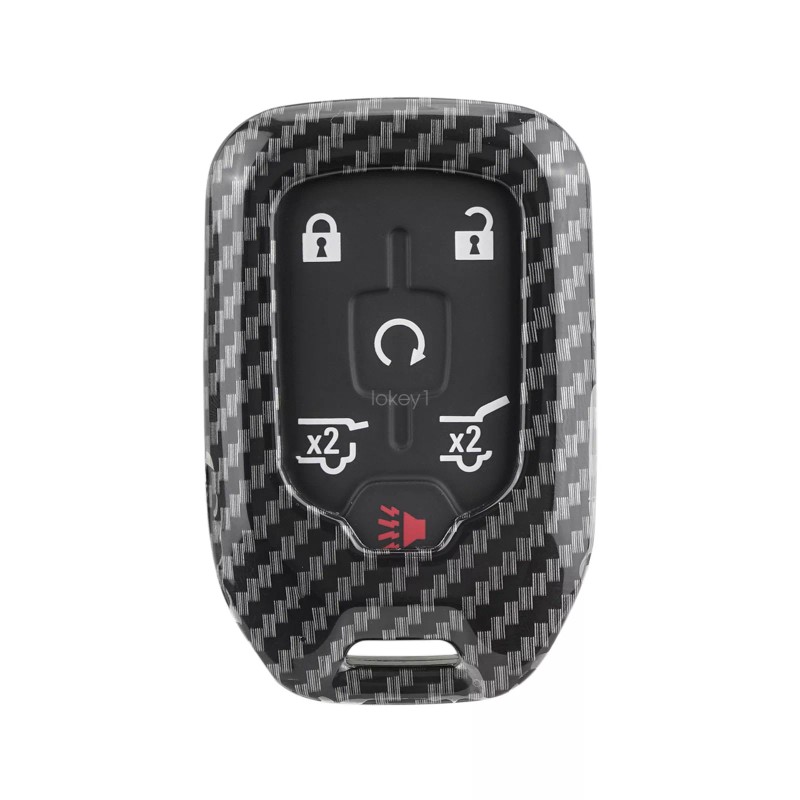 Unbranded For Chevy Silverado Suburban Tahoe Carbon Fiber Key Fob