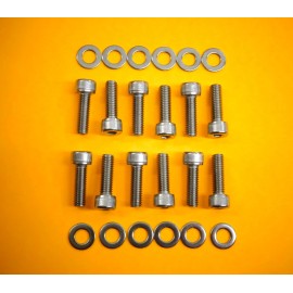 zcardepot  LS1 LS6 LS2 LS3 Stainless SS Exhaust Header Bolts Set  5.3L 6.0L 5.7L Swap 058