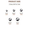 sourcing map 600pcs G16 Precision Balls Assortment Kit 1/8" 5/32"