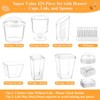 Tetutor 425 Pack Plastic Dessert Cups with Lids and Spoons,