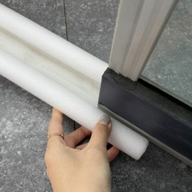 White Door Gap Draft Stopper & Wind Blocker White 6ea