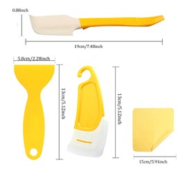 14PCS 3D Printer Cleaning Kit, Resin Scraper Set, Silicone Spatulas, Cleaning Cloths for Resin Transfer and 3D Printer Maintenance