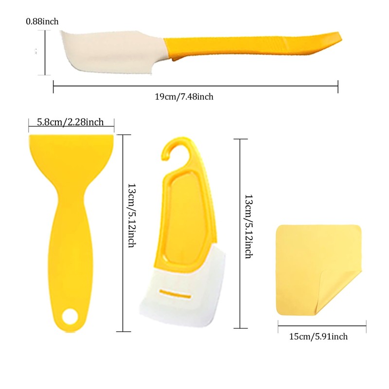 14PCS 3D Printer Cleaning Kit, Resin Scraper Set, Silicone Spatulas,