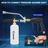 Saker Foam Cannon, 1/4 Inch Quick Connect, Power Washer Foam