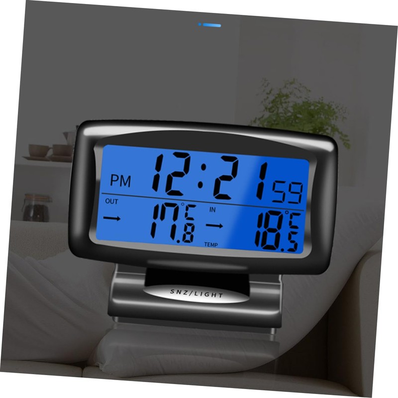 CHILDWEET Mechanical Car Thermometer Night Light Dual Temperature Gauge for