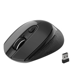 2.4G Wireless Mouse, Ergonomic Mouse for Laptop Computer, 6 Buttons, 3 Adjustable Levels, Optical - Silent - Symmetrical Design