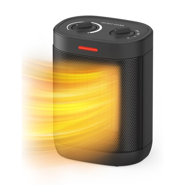1500W Small Space Heater, Electric Heaters for Indoor Use, Portable