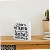 ULTECHNOVO Rustic Wooden Home Sign Tabletop Plaque Stylish Kitchen Decor