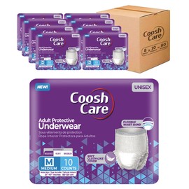 Adult Pull-Up Underwear for Men and Women, Maximum Absorbency and Comfort for Day & Night Protection (Medium, 80, Count)