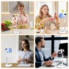 UTEBIT Height Adjustable Cell Phone Stand for Desk 360° Rotating,