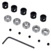 Mesee 5 Set Router Bit Bearings with Fixed Collars Kit,
