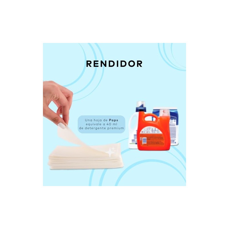 Paps Detergente en Tiras Lavanda 3 Pack 132 Ct