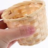 NUOBESTY 36Pcs Mini Woven Basket, Small Wicker Baskets Miniature Rattan