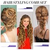 Patelai 3 Pieces Hair Styling Comb Set, Includes Teasing Fluffy