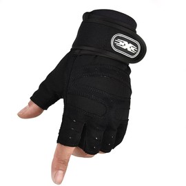 Mokmgic Training Gloves, Fitness Gloves, Muscle Training, Wrist Strap, Mesh Specifications, M/L, XL, Men's, Women's, Unisex (Black, L)