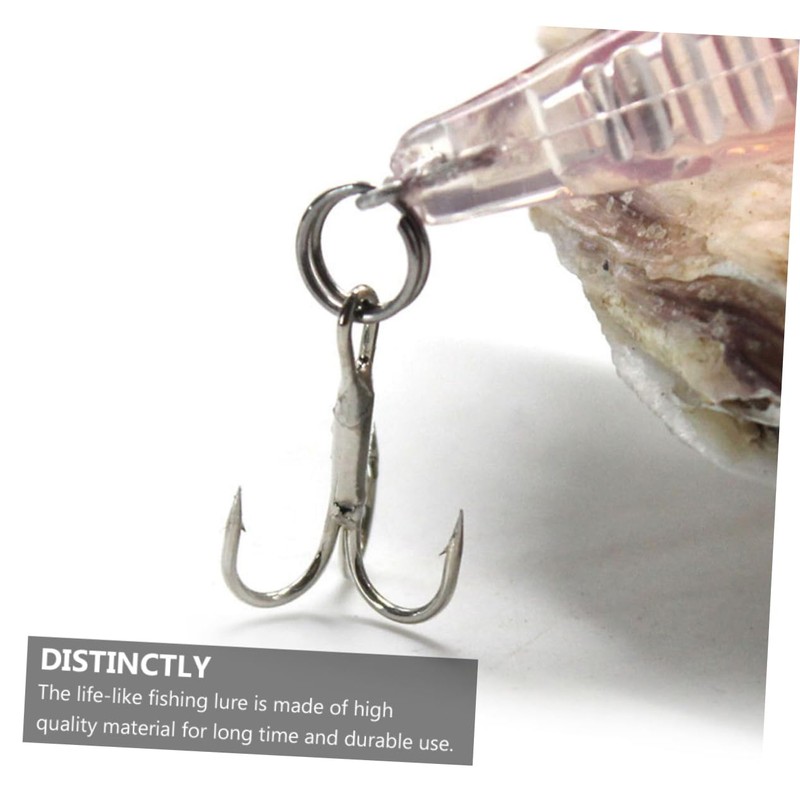 Mipcase 6pcs Imitation Fishing Lure Realistic Floating Baits Built Sound