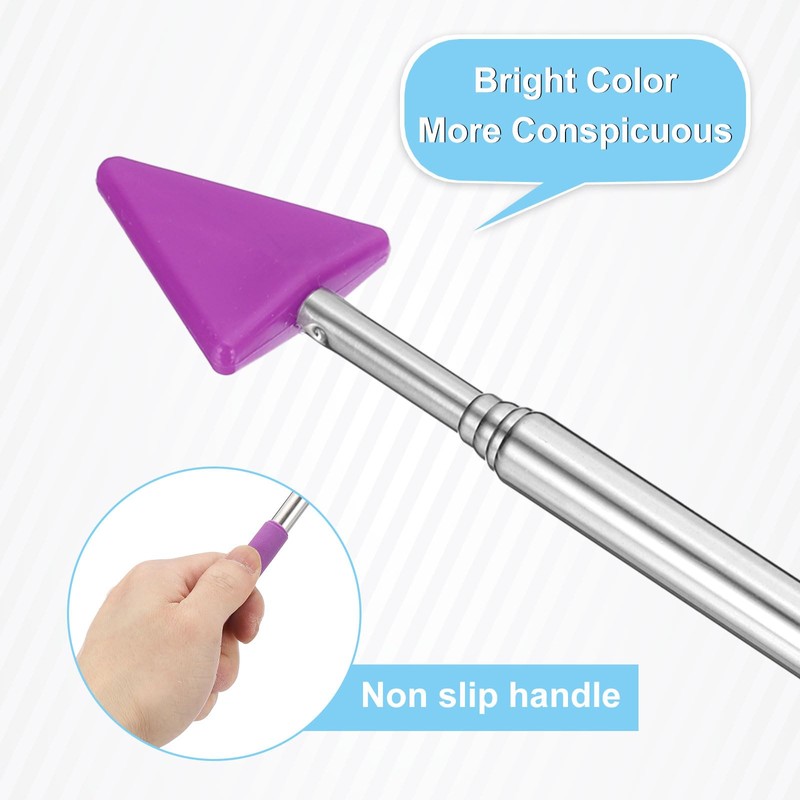 PATIKIL Telescopic Teachers Pointer, 2 Pcs Arrow Teacher Pointer Stick