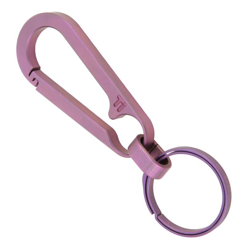 Lightweight Titanium Alloy Key Chain Waist Hanging Keyring Outdoor Climbing