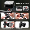 WORKPRO Bike Lights Set [8+13 Modes], Rechargeable Bicycle Light Set