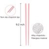 YOLCAR 5 Pairs Fiberglass Chopsticks, Reusable and Dishwasher Safe Chopsticks,