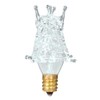 OHBULBS 7W Clear Star Decorative Light Bulb - 2700K Warm White with E12 Candelabra Base - Dimmable, Long-Lasting, Ideal for Chandeliers | Pack of 6