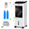 COSTWAY Portable Evaporative Air Cooler for Room, Remote Control, 3-Mode,