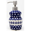 Polish Pottery Soap Dispenser 11 Ounce Capacity and 7 inches