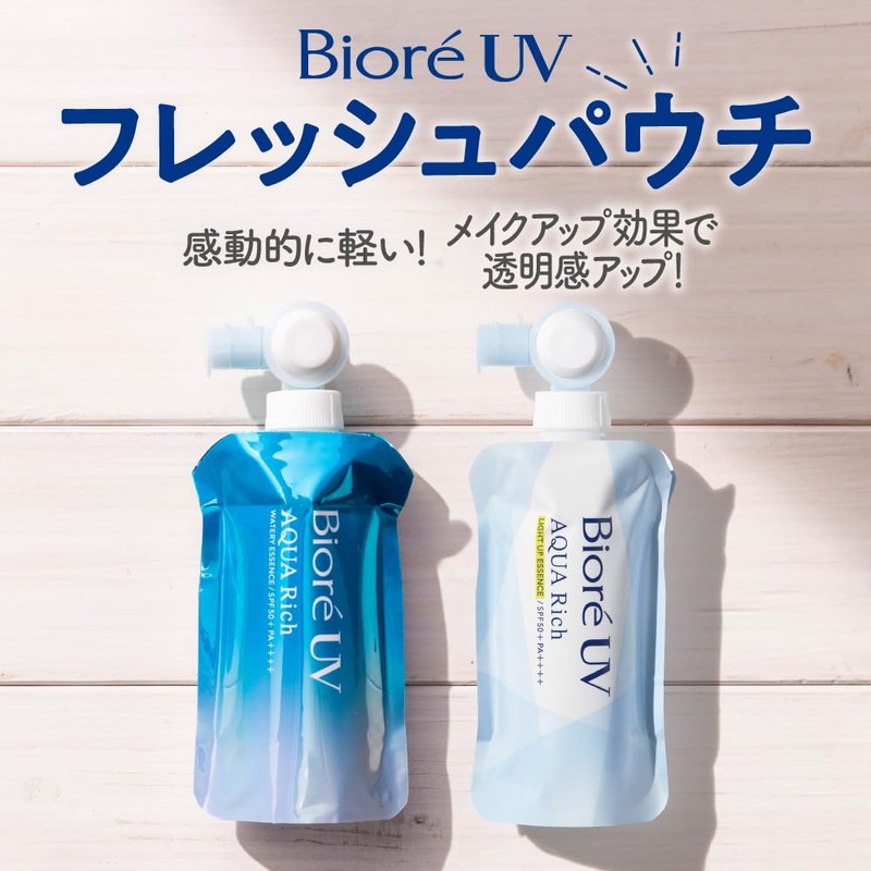 Bioré UV Aqua Rich Watery Essence Fresh Pouch, 4.2 oz