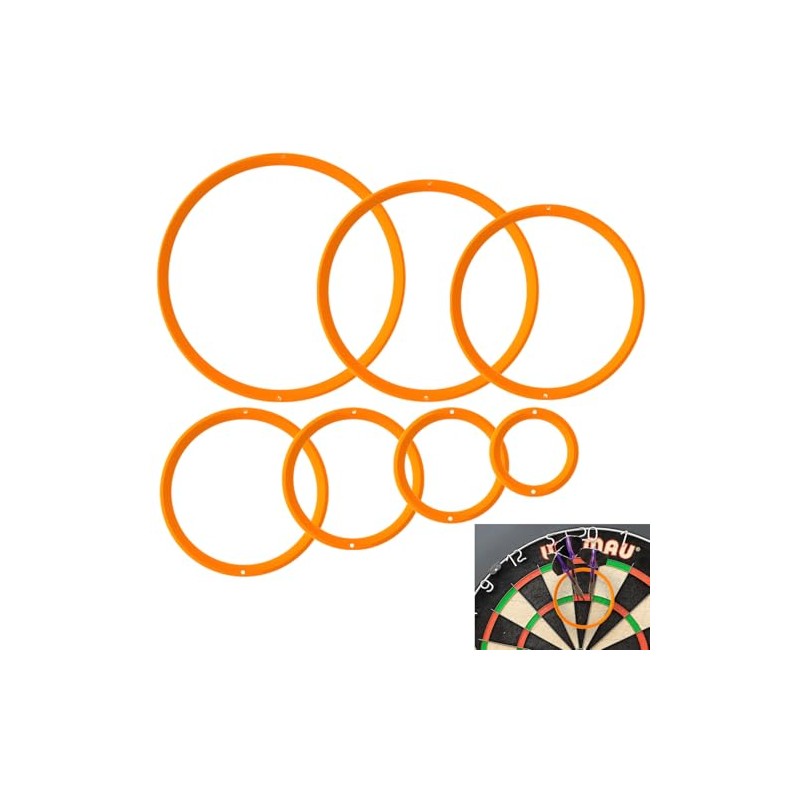 Darts Training Set - 7 Practice Rings with Ultimate Accessory
